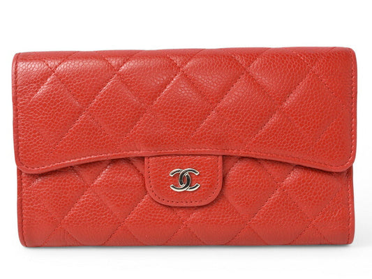 Chanel Caviar Skin Trifold Wallet A31506