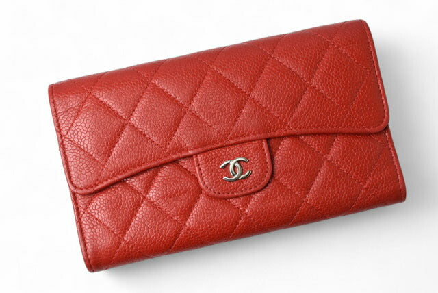 Chanel Caviar Skin Trifold Wallet A31506