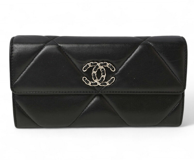 Chanel Long Wallet Black