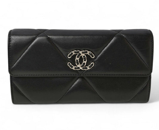 Chanel Long Wallet Black