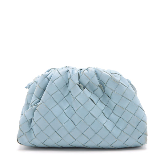 Bottega Veneta  Intrecciato Mini in Leather Light Blue