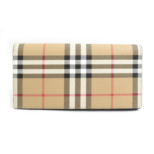Burberry  Coated Canvas Pvc Long Wallet (Bi-Fold) ()
