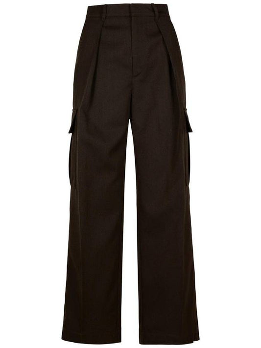 Burberry Burberry Brown Wool Cargo Pants
