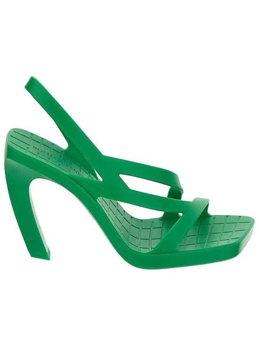 Bottega Veneta Women's Jimbo Rubber Slingback Sandal Heel Paraket