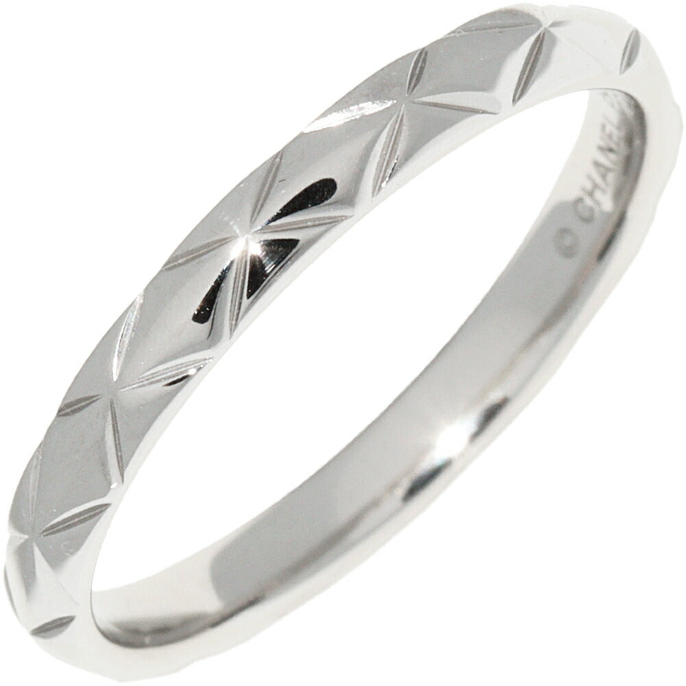 Chanel Pt950 Matelasse Ring Small Model J2820