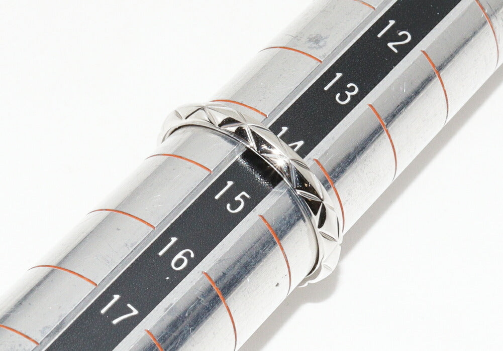 Chanel Pt950 Matelasse Ring Small Model J2820