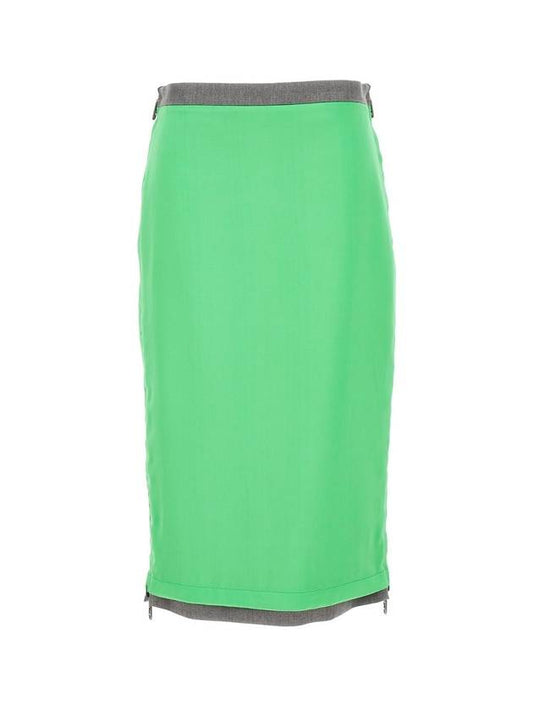 Fendi SS skirt satin e gabardine FQ7451ANRIF1L7W