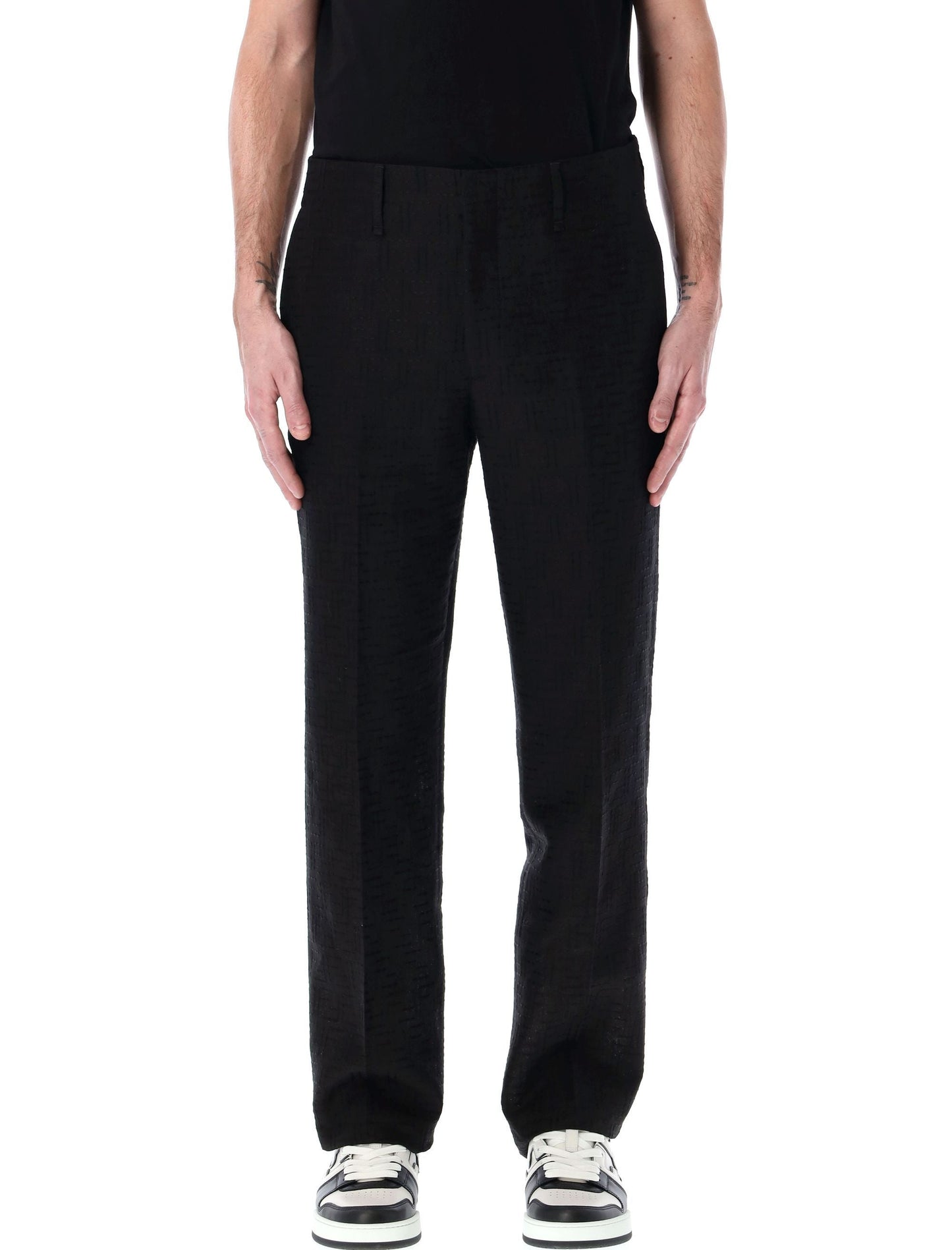 FENDI Linen Blend Pants for Men - Spring/Summer 2025