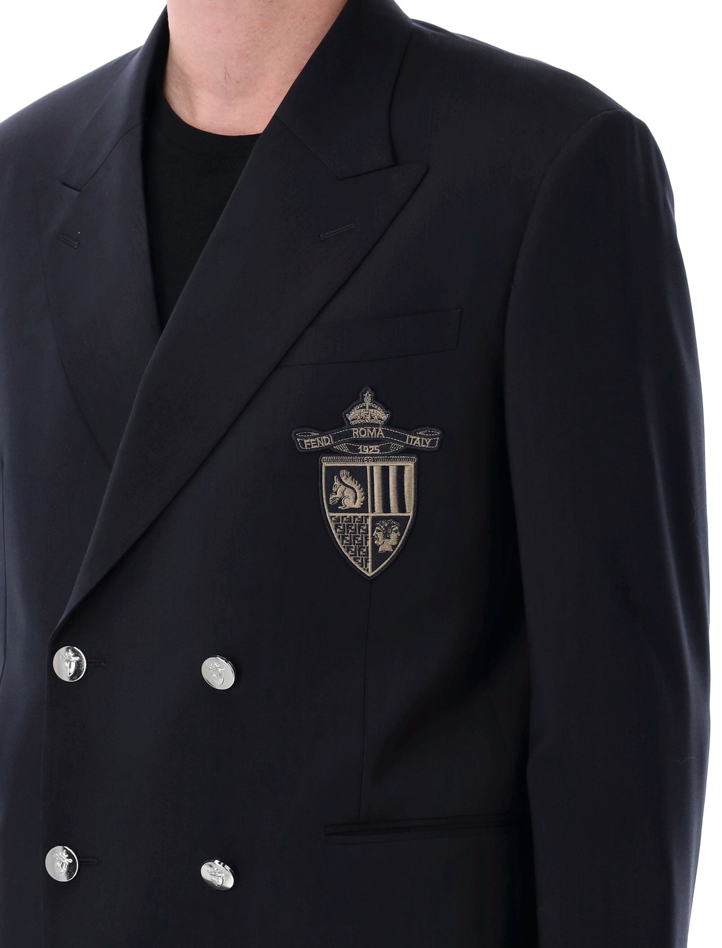 FENDI Light Wool Blazer for Men - SS25 Collection