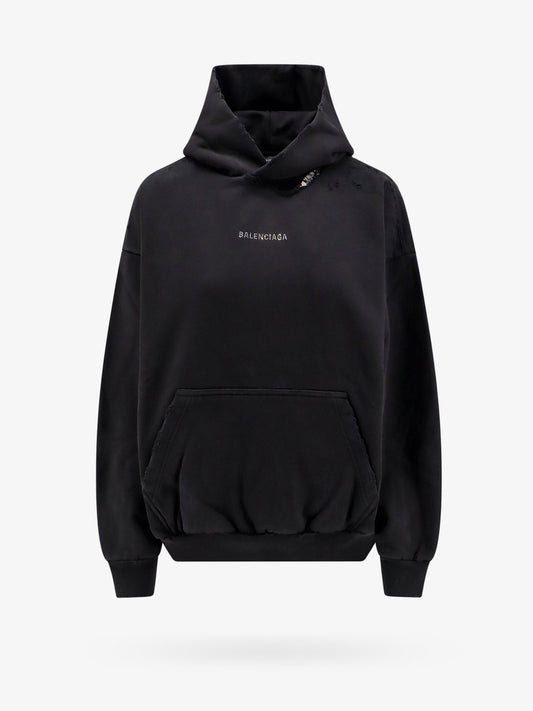 Balenciaga Men Cotton Logoed Sweatshirt