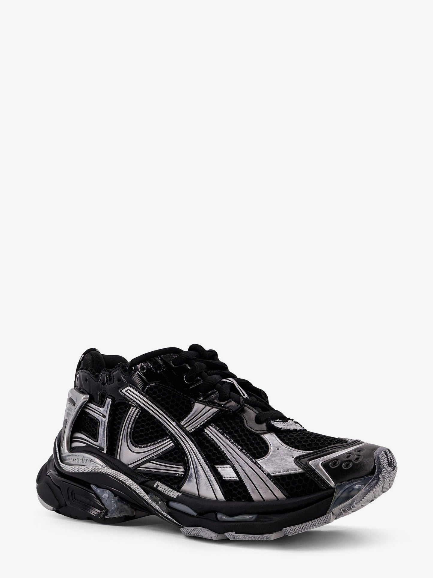 Balenciaga Men Runner Mesh Low-Top Sneakers