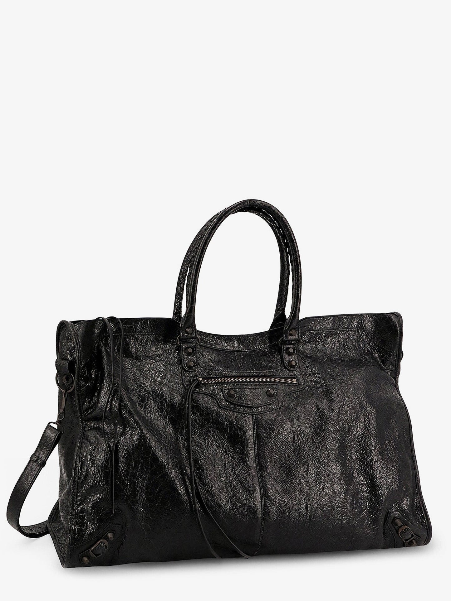 Balenciaga Men Le City Leather Travel Bag