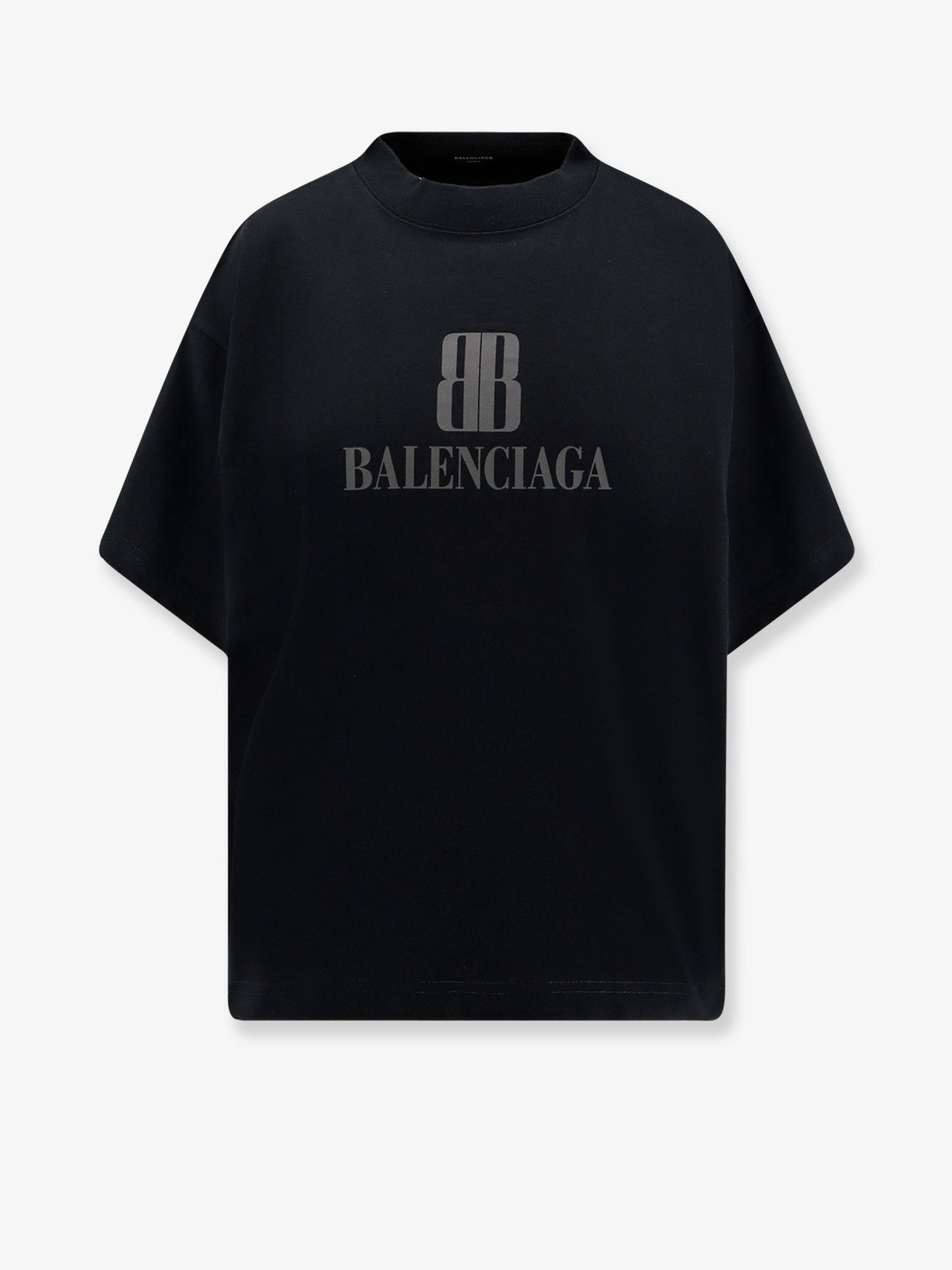 Balenciaga Women Cotton T-Shirt With Logo