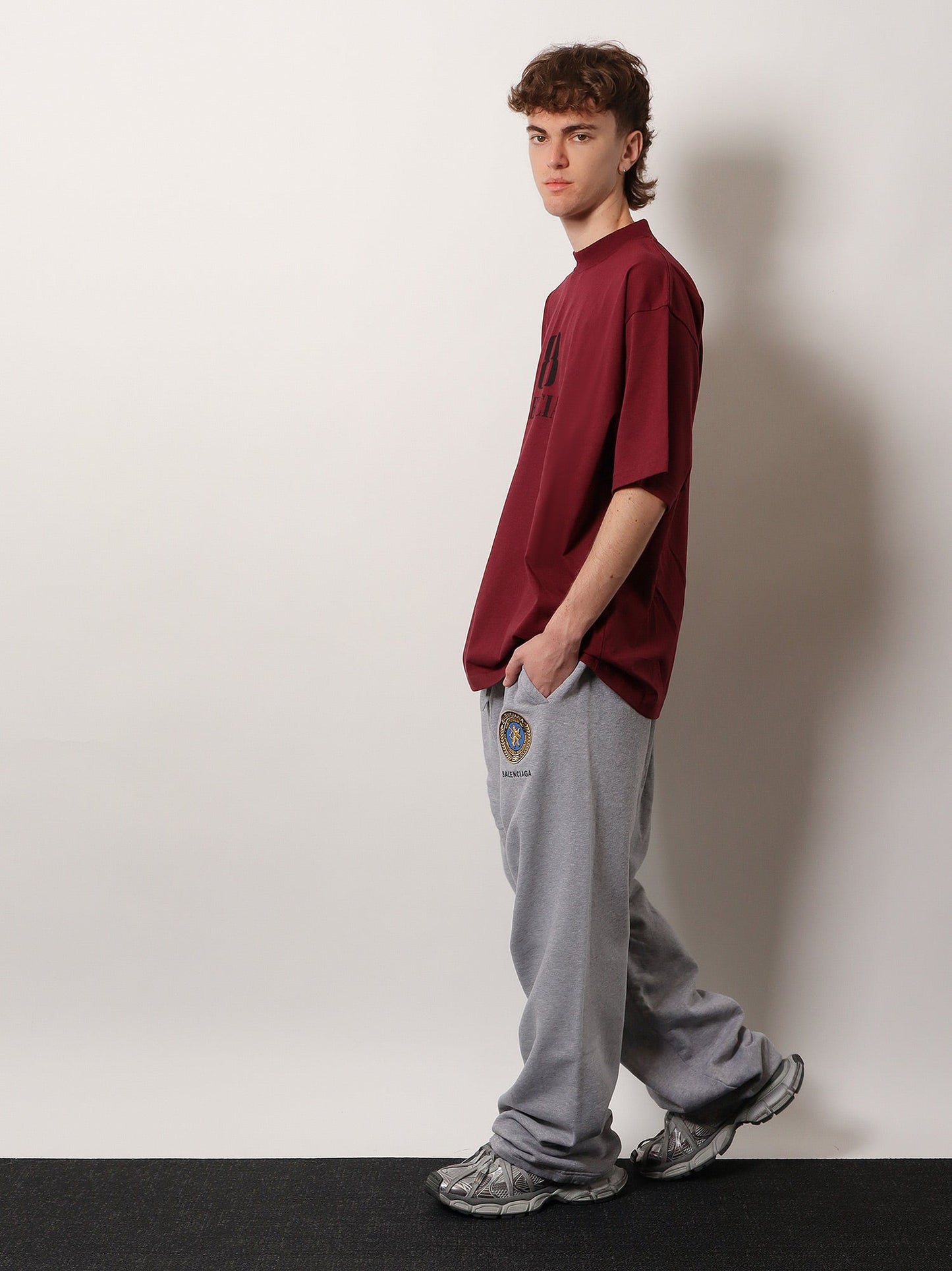 Balenciaga Men Cotton Jogging Trousers