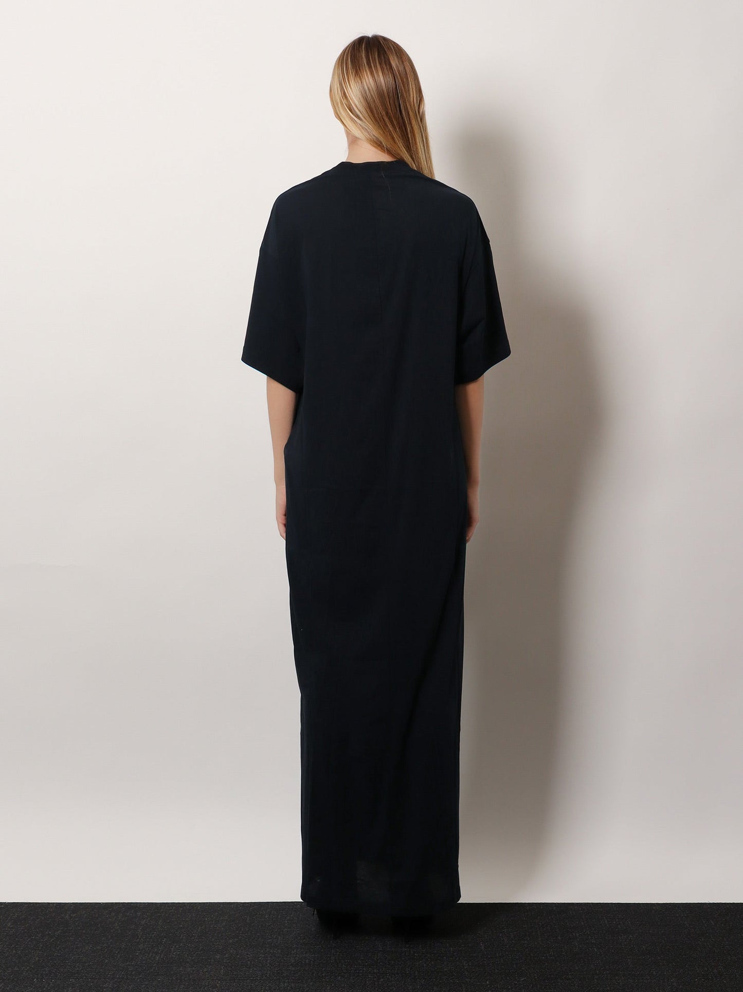 Balenciaga Women Cocoon Cotton Jersey Maxi Dress