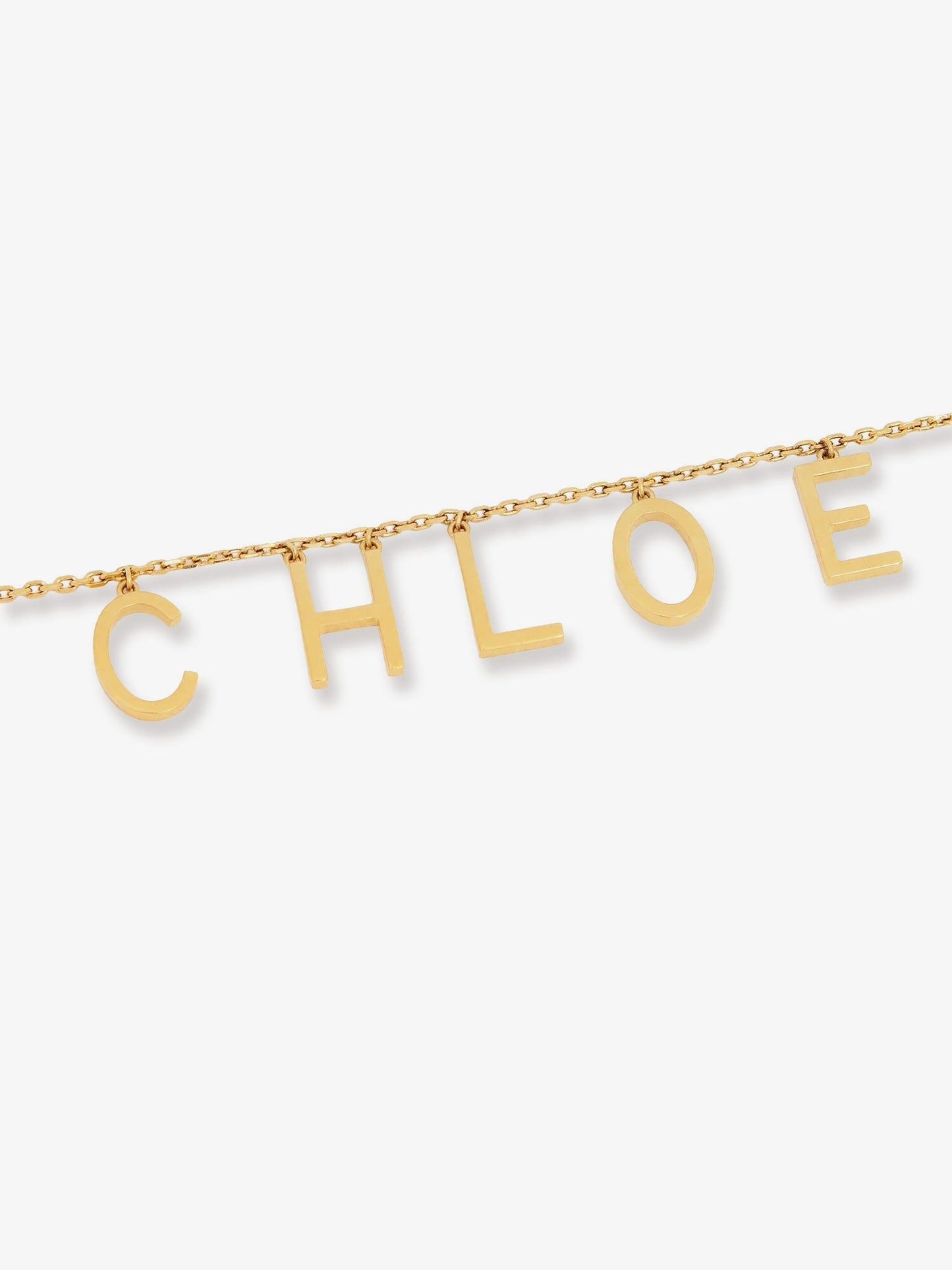 Chloe' Women Chloã© Letters Brass Necklace