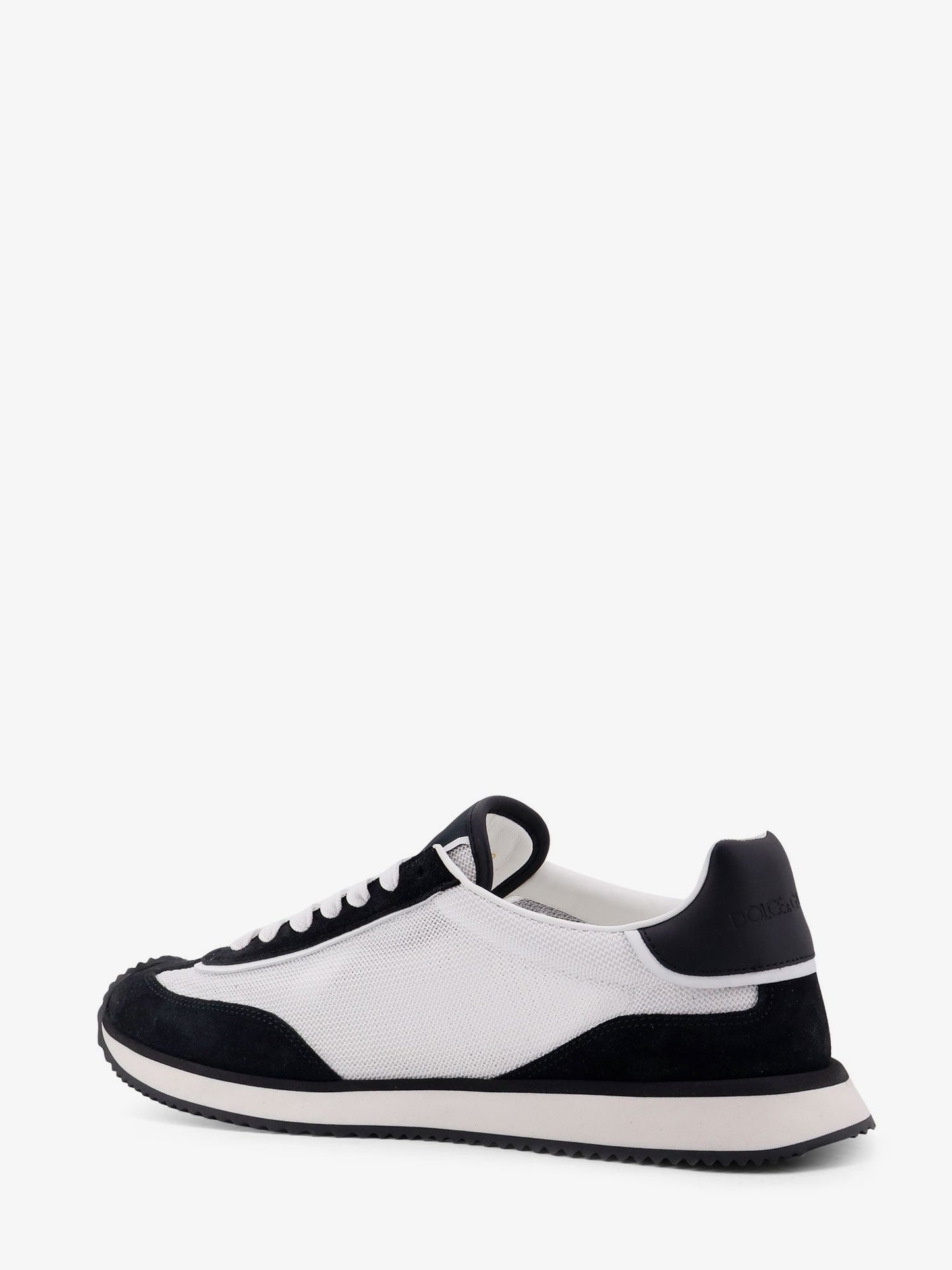 Dolce & Gabbana Men Low-Top Mesh Sneakers With Suede Inserts