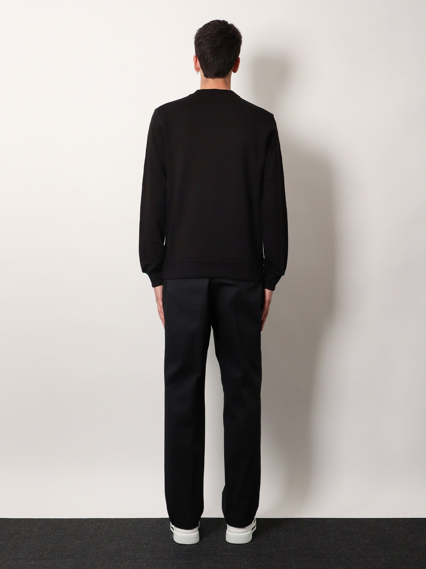 Dolce & Gabbana Men Cotton Sweatshirt With Logo Patch