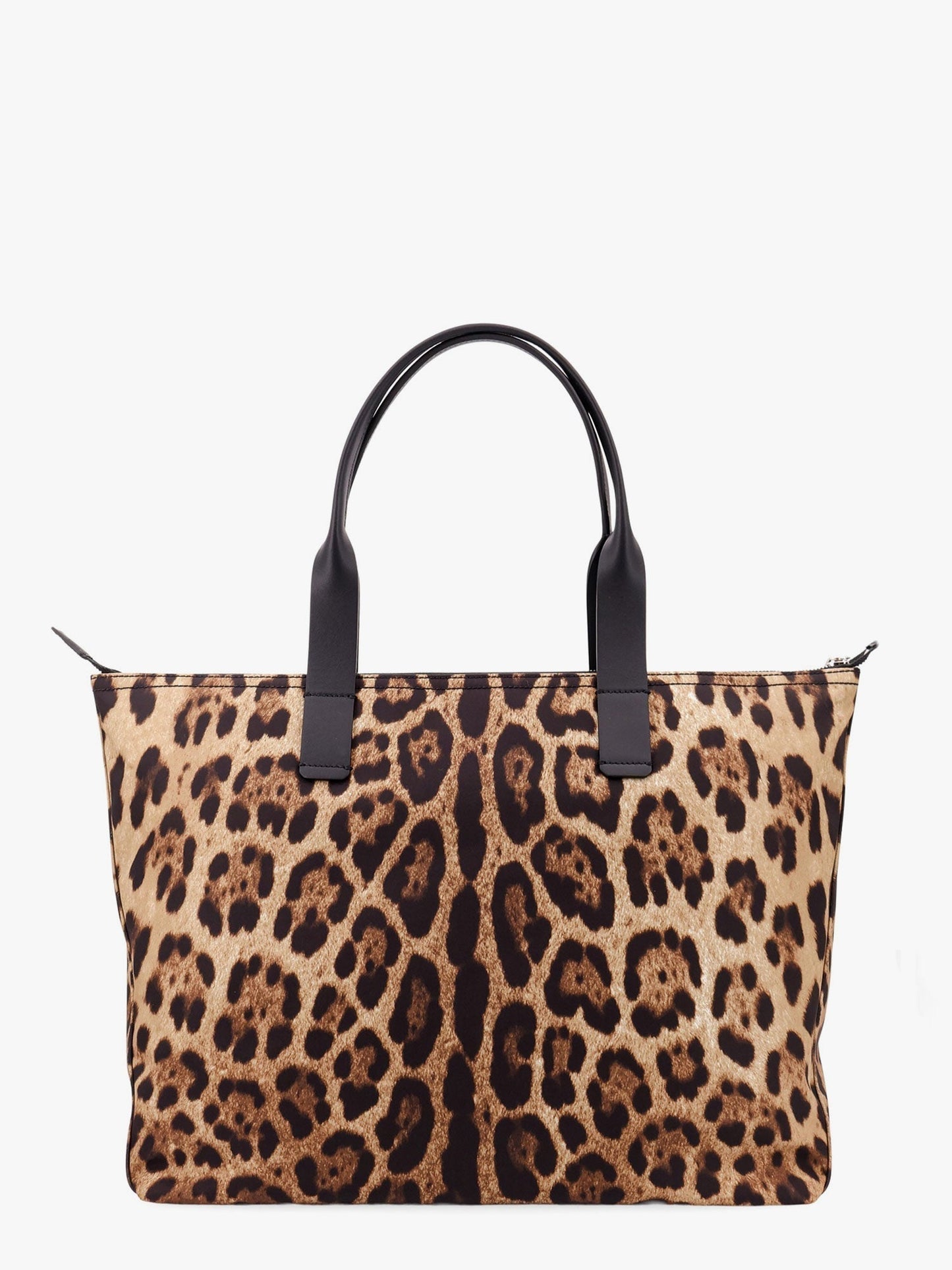 Dolce & Gabbana Men Nylon Shoulder Bag With Animalier Print