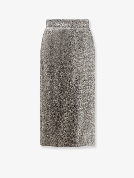 Dolce & Gabbana Women Virgin Wool Midi Pencil Skirt