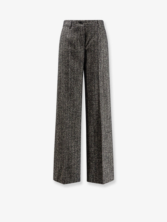 Dolce & Gabbana Women Striped Wool Blend Trousers