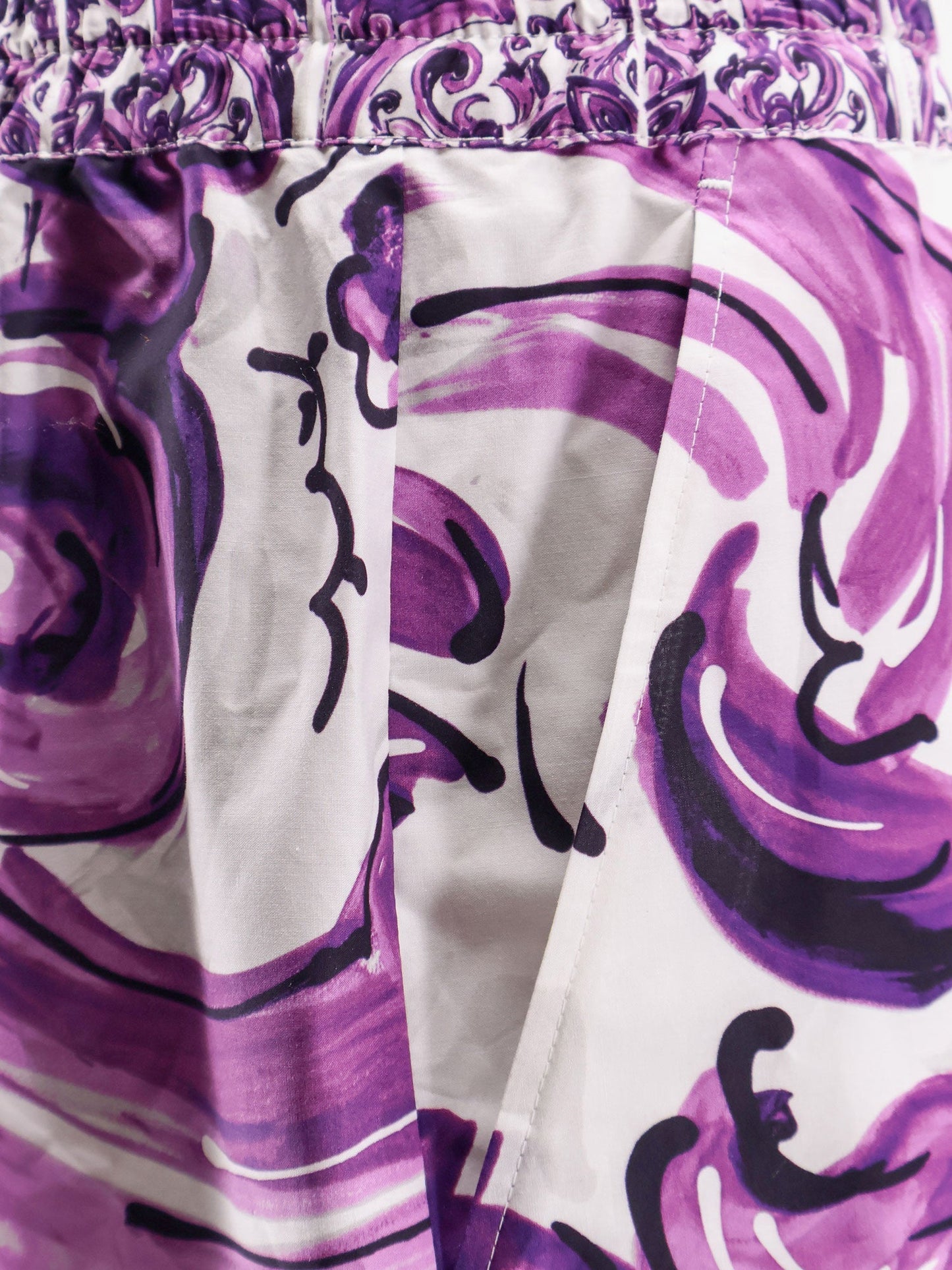 Dolce & Gabbana Women Cotton Shorts With Maiolica Print