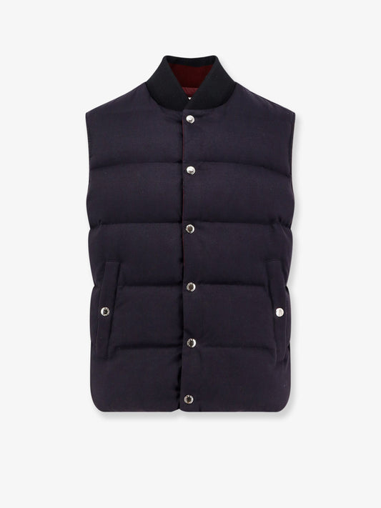 Dolce & Gabbana Men Sleeveless Jacket In Cotton And Viscose