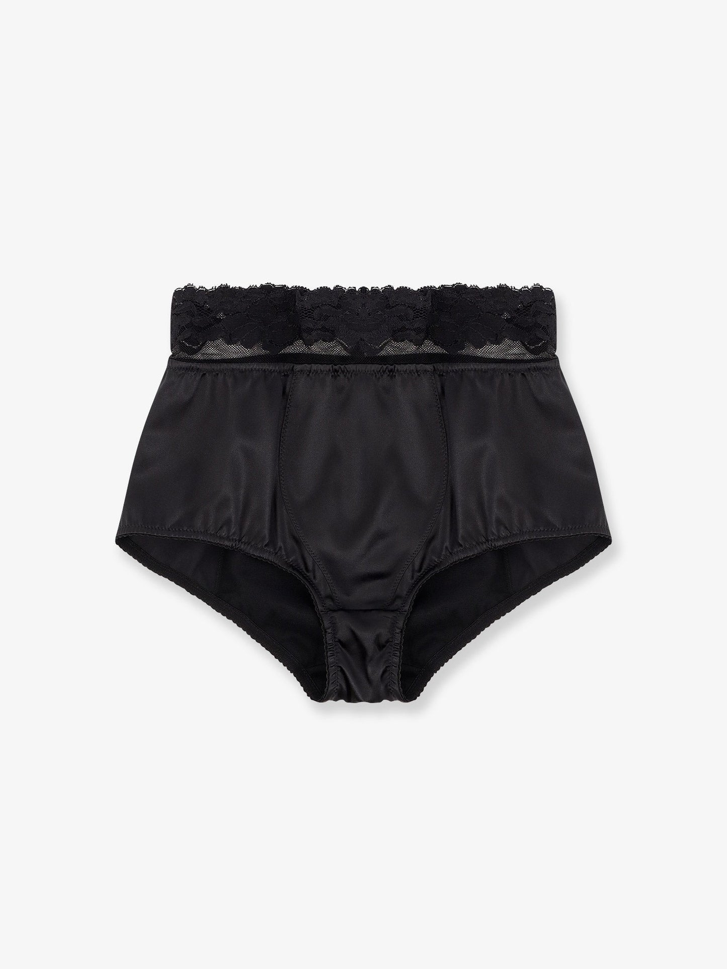 Dolce & Gabbana Women Silk Coulotte With Lace Inserts
