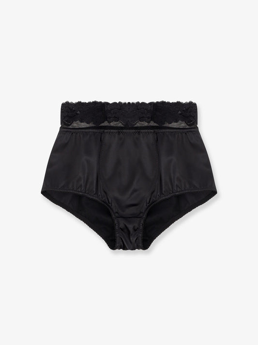Dolce & Gabbana Women Silk Coulotte With Lace Inserts