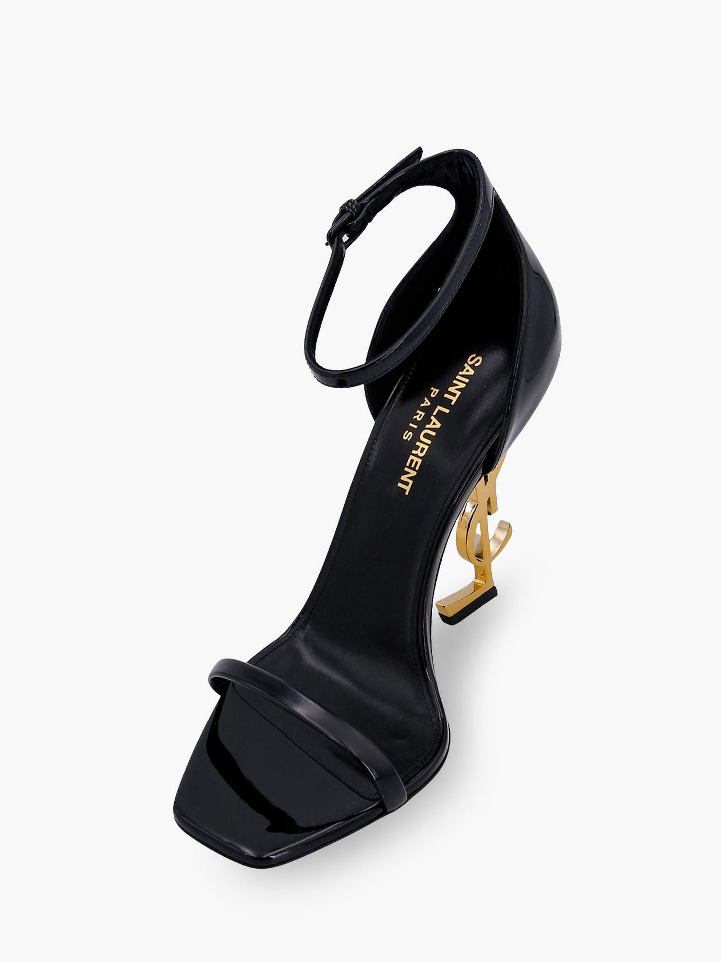 Saint Laurent Women Opyum 110 Patent Leather Sandals