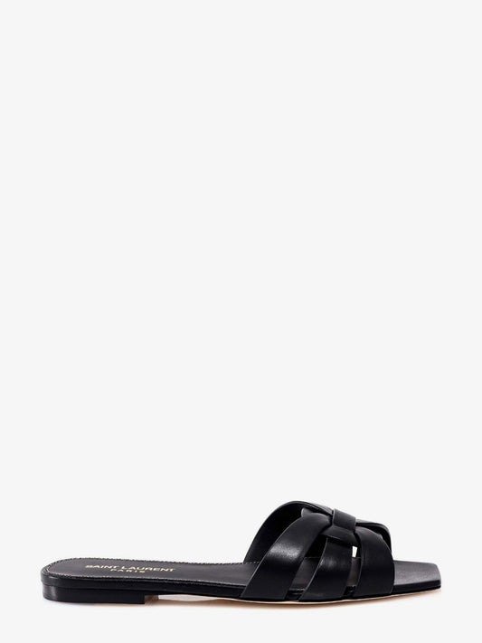 Saint Laurent Women Tribute 05 Leather Nu Pieds Flat Sandals