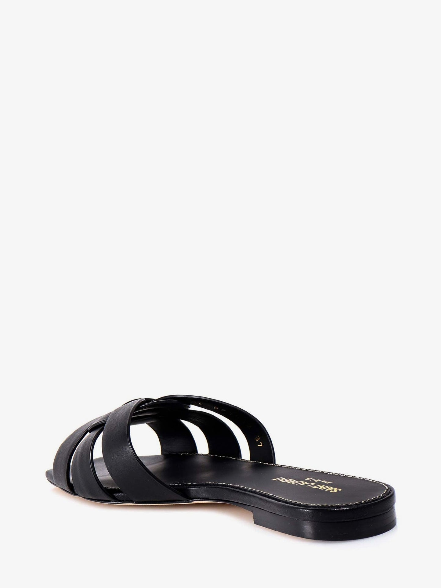 Saint Laurent Women Tribute 05 Leather Nu Pieds Flat Sandals