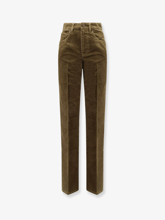 Saint Laurent Women Clyde Corduroy Trousers