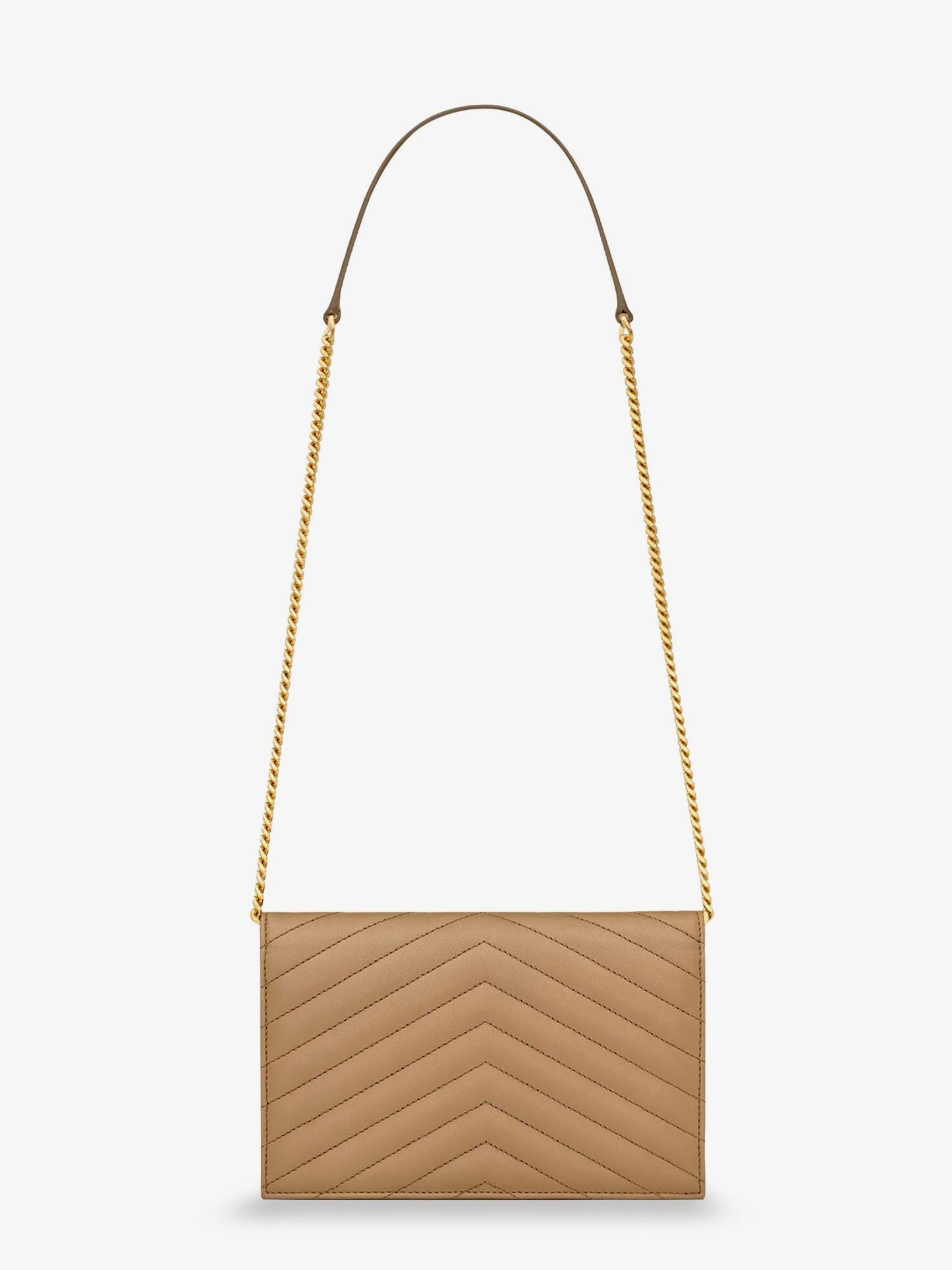 Saint Laurent Women Envelope Leather Shoulder Bag