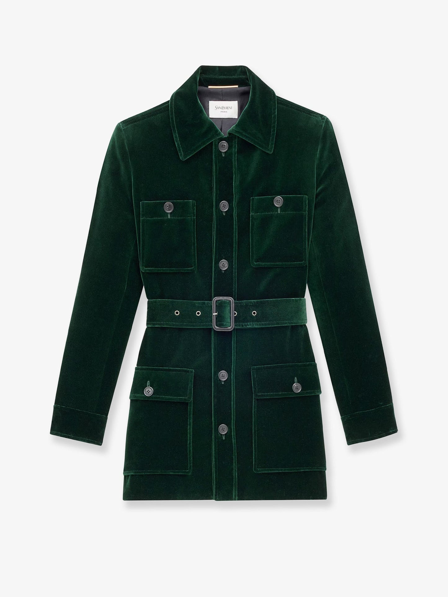 Saint Laurent Women Sahariana Velvet Blazer