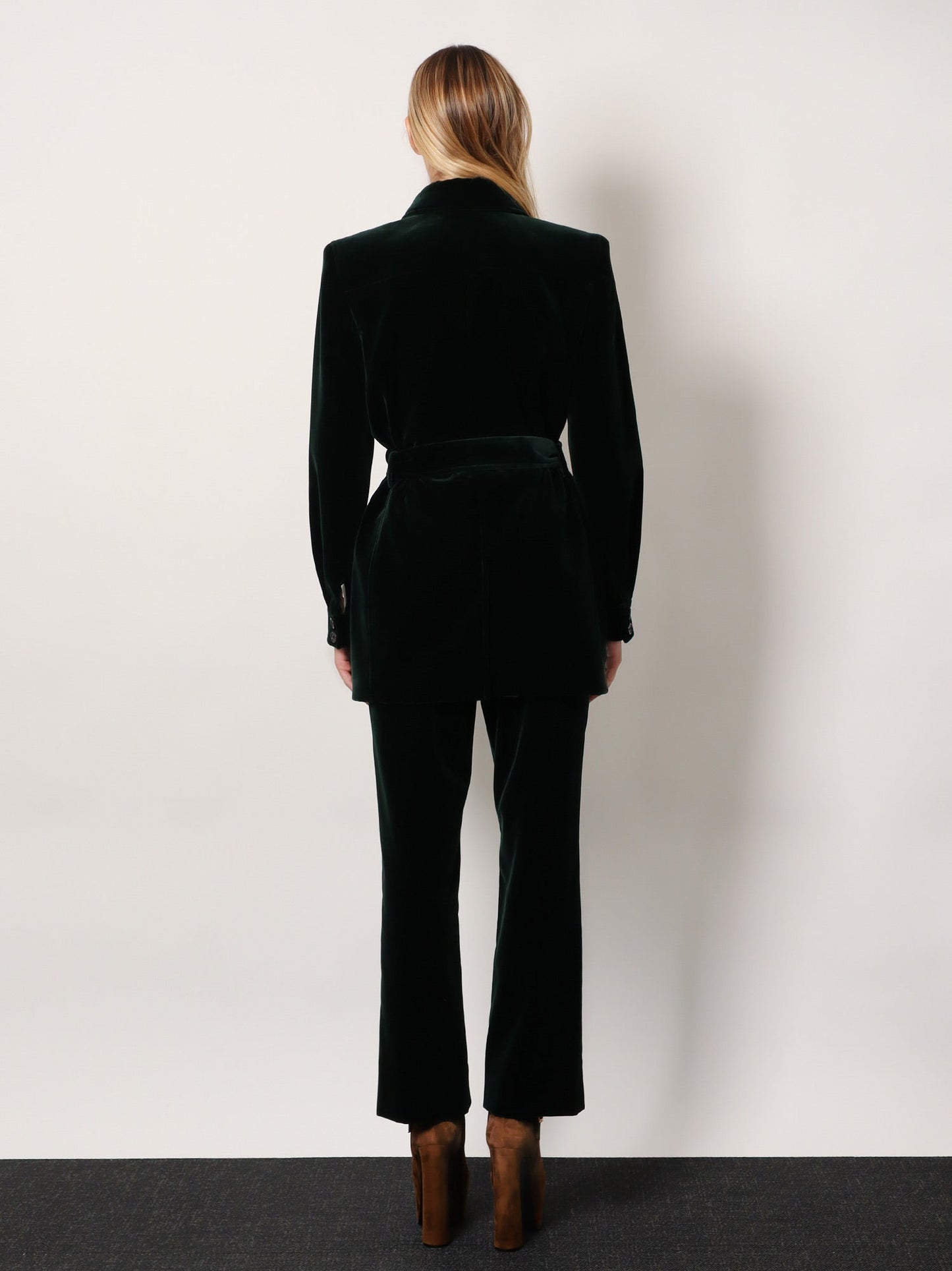 Saint Laurent Women Sahariana Velvet Blazer