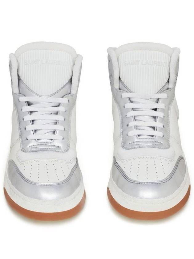 Saint Laurent SL 80 High-Top Sneakers Silver