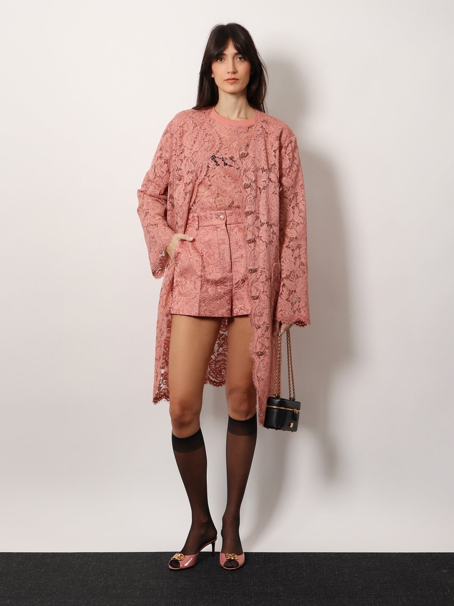 Dolce & Gabbana Women Dg Floral Lace Top