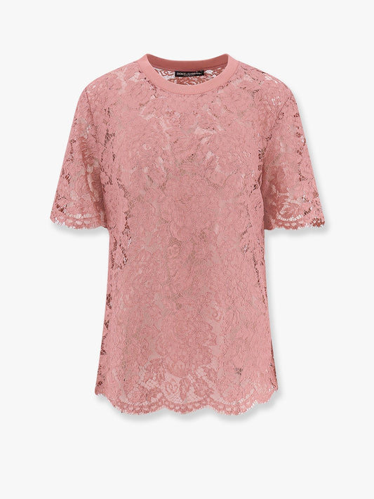 Dolce & Gabbana Women Dg Floral Lace Top