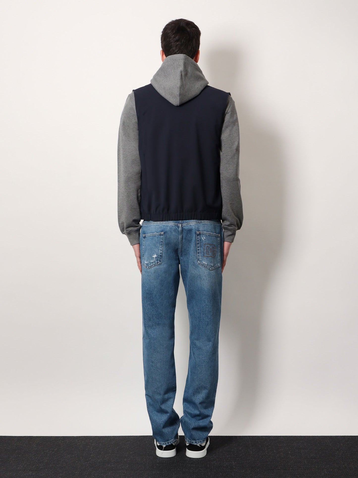 Dolce & Gabbana Men Wool Blend Sleeveless Jacket