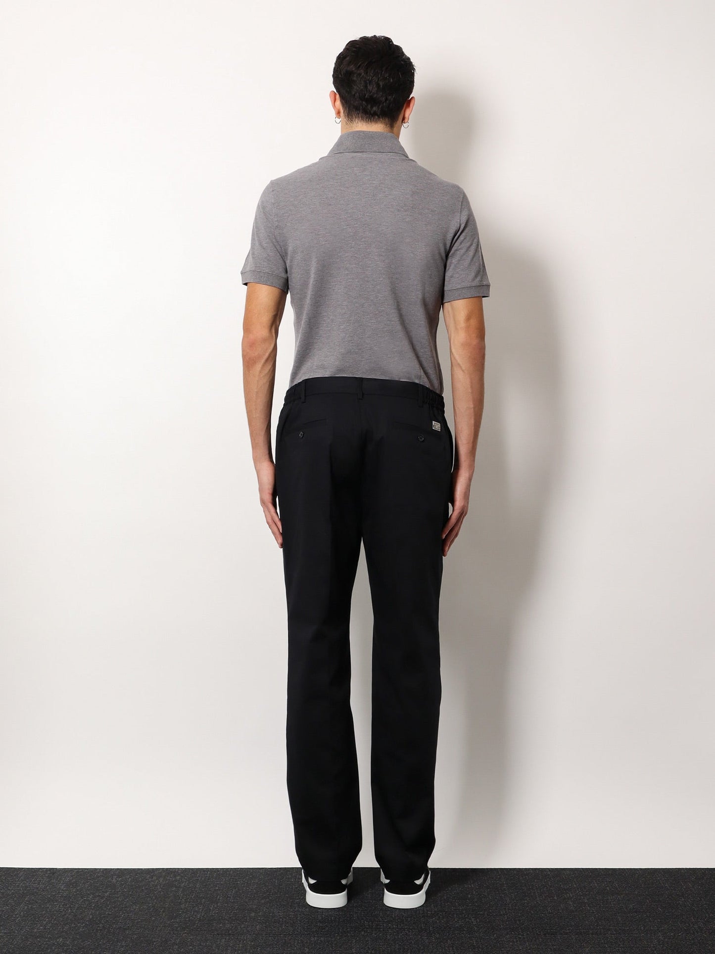 Dolce & Gabbana Men Cotton Trouser With Elastic Inserts And Drawstring