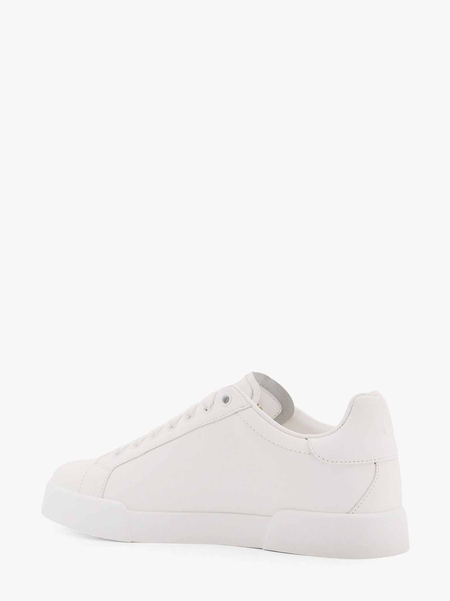 Dolce & Gabbana Women Portofino Low-Top Leather Sneakers With Lateral Monogram