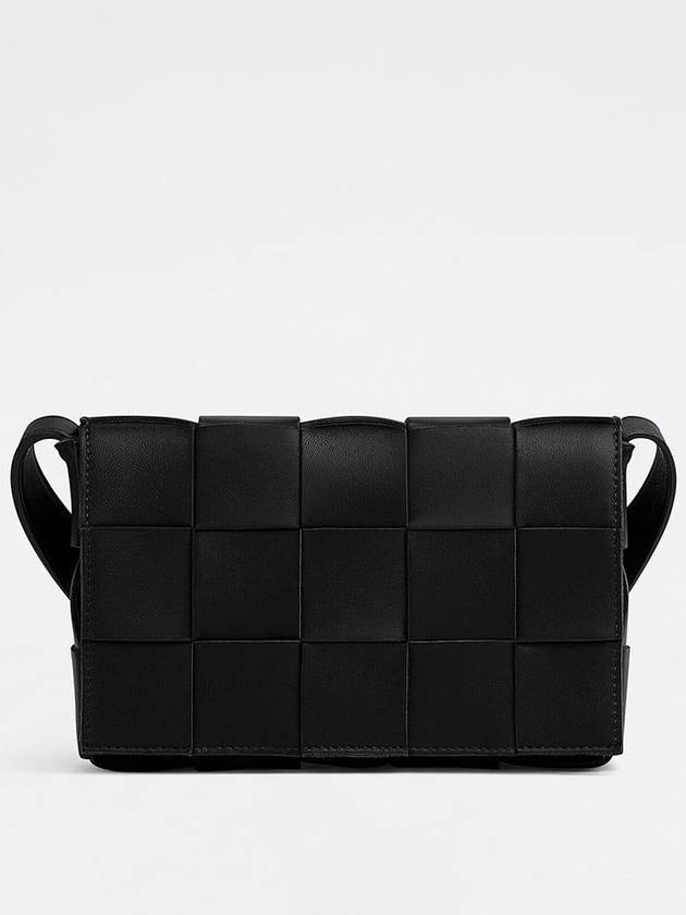 Bottega Veneta Intrecciato Cassette Cross Bag Black