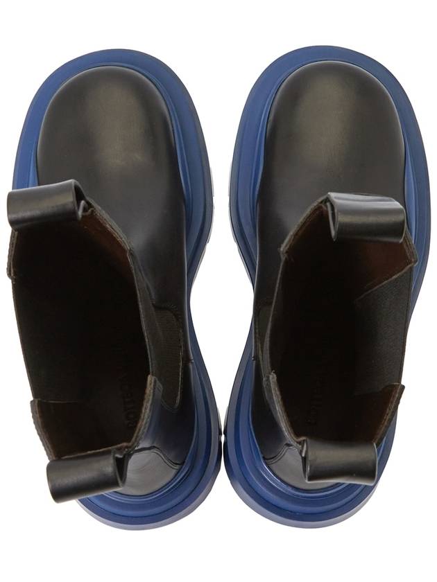 Bottega Veneta Tire Chelsea Boots Black Blue