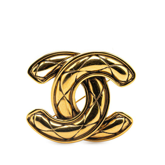 Chanel Coco Mark Gold Brooch