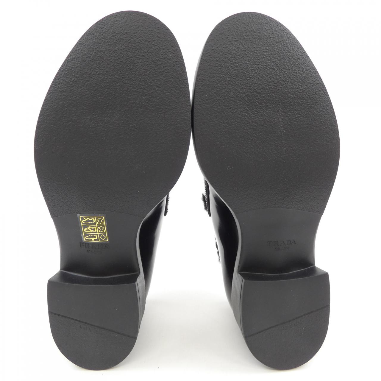 Prada 3J32 Leather Shearling Shoes