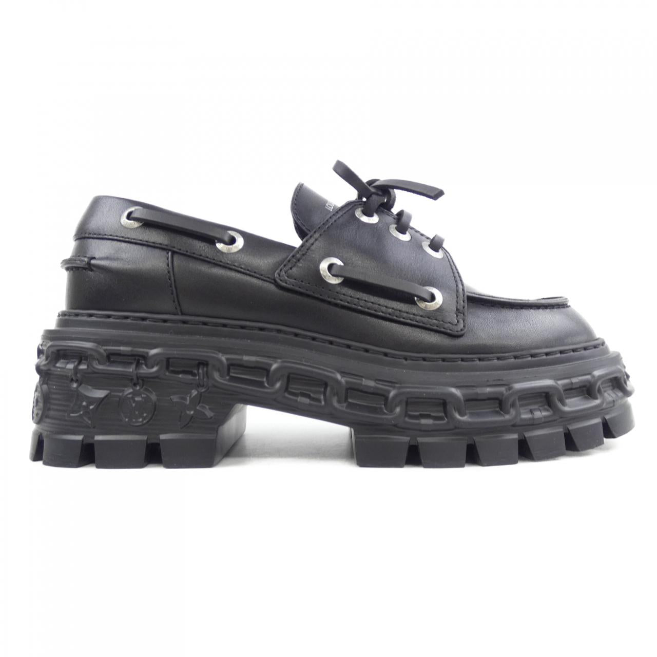 Louis Vuitton LV Record Boat Calf Leather Shoes