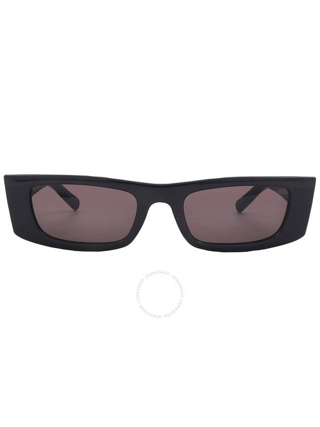 Saint Laurent Saint Laurent Black Rectangular Unisex Sunglasses SL 553S 001 52