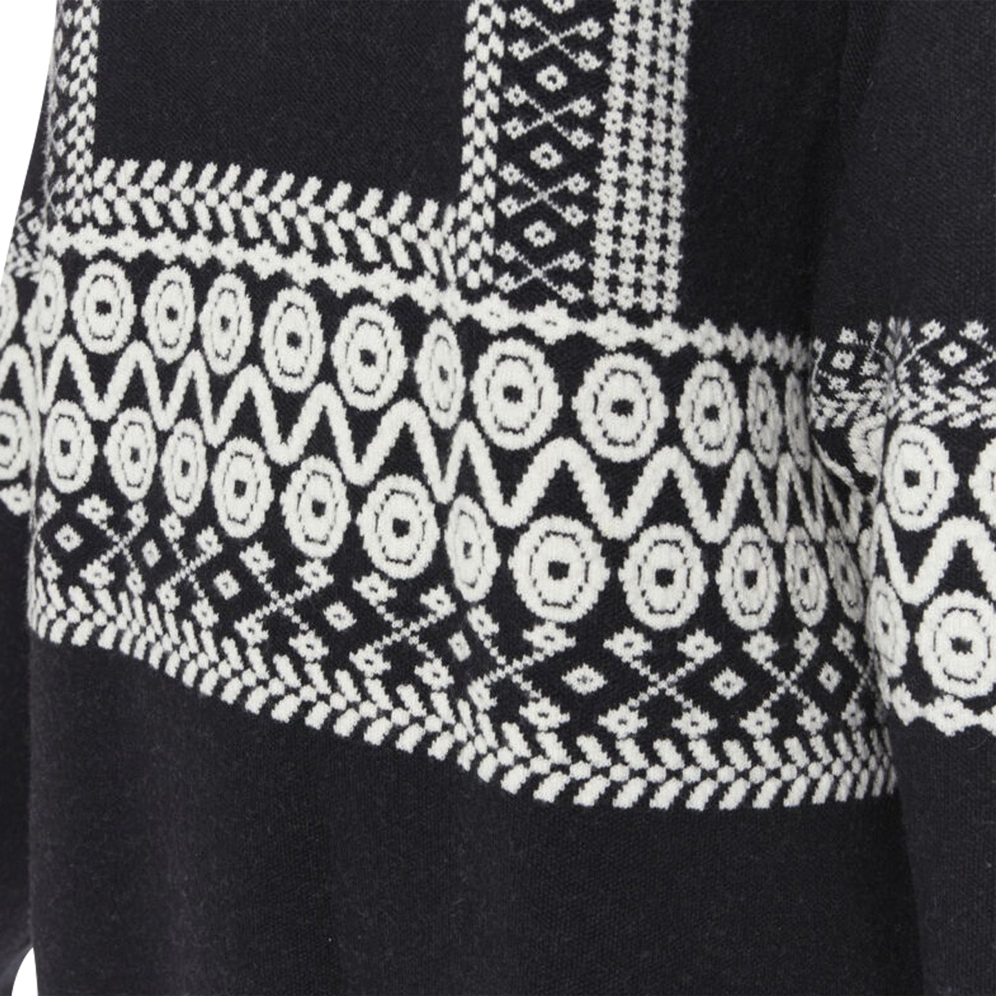 Chloe wool intarsia woven long sleeve sweater