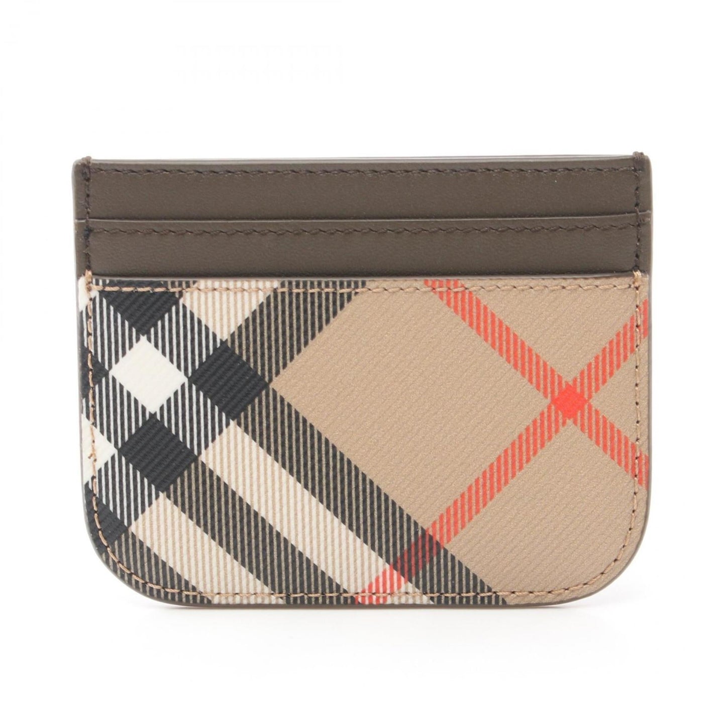 Burberry    Coated Canvas Leather Business Card Case ()